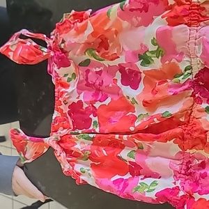 Children's place floral cropped top